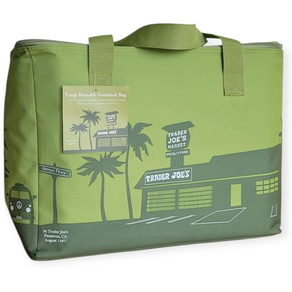 Trader Joe's Olive Green Insulated Freezer Bag 8-Gallon NWT - Picture 7 of 7